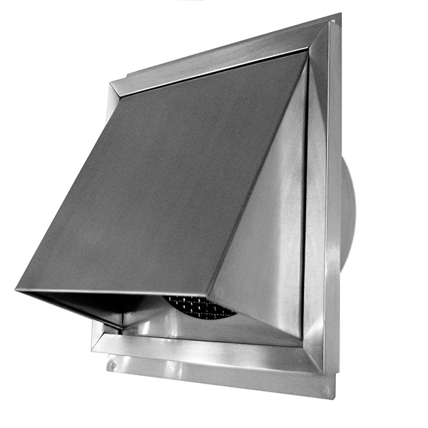 160mm HRV External Grille - Stainless Steel