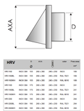 160mm HRV External Grille - Stainless Steel