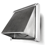 125mm Stainless Steel Grille with back draft damper.