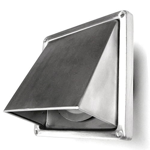 125mm Stainless Steel Grille with back draft damper.