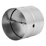 150mm duct kit, with damper & white grille - Length 1.5 metre