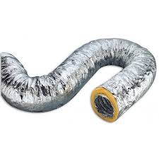 102mm Insulated Flexible Ducting - Length 1 metre