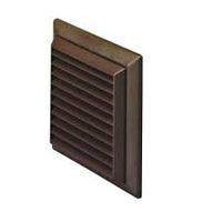 150mm duct kit, with damper & Brown grille - Length 1.5 metre